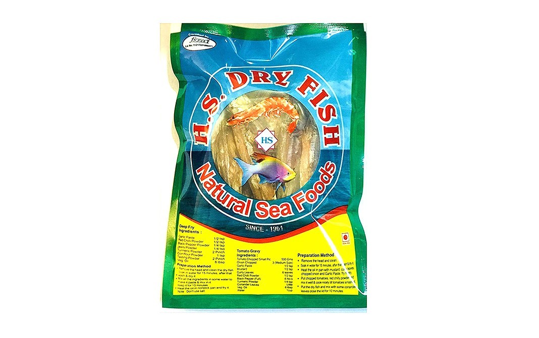 H.S.Dry Fish Dry Big Anchovies Nathli    Pack  100 grams